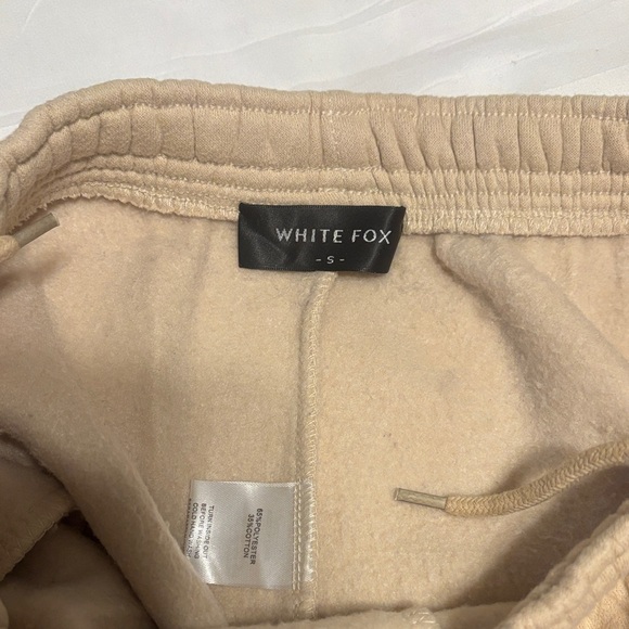 White Fox Beige Sweatpants - Picture 4 of 4